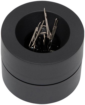 Papercliphouder MAUL pro recycled Ø73x60mm zwart 1 Stuk-2