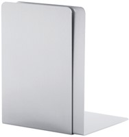 Boekensteun MAUL 12x12x17.5cm aluminium zilver 2 Stuk-2