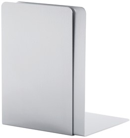 Boekensteun MAUL 12x12x17.5cm aluminium zilver 2 Stuk-2