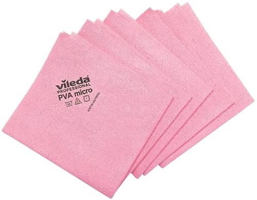 Microvezeldoek Vileda Pro rood 5 Stuk