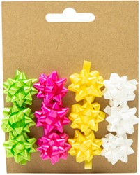 Mini strikken groen/roze/geel/wit 12 Stuk