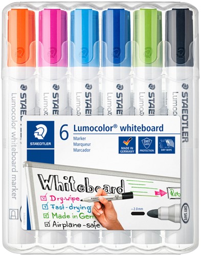 Whiteboardmarker Staedtler Lumo 351 6st fun 6 Stuk