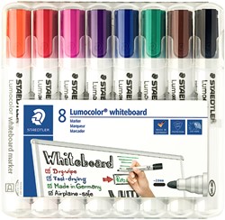 Whiteboardmarker Staedtler Lumo 351 8st ass 8 Stuk