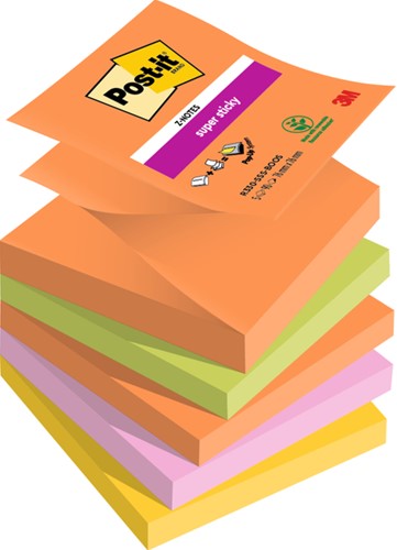Memoblok Post-it Z-Notes R330 Super Sticky Boost 5 Stuk