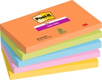 Memoblok Post-it 655 Super Sticky 76X127mm Boost 5 Stuk