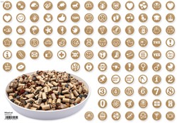 Stempels Mini Woodies assorti 1 Stuk