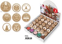 Stempels en stempelkussen Woodies Christmas 1 Stuk-2