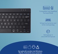Toetsenbord R-Go Ergonomisch Compact Break QWERTY 1 Stuk-1