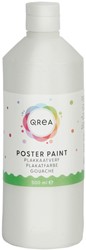 Plakkaatverf Qrea wit 500ml 500 Milliliter