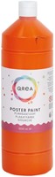 Plakkaatverf Qrea oranje 1000ml 1000 Milliliter