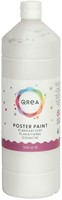 Plakkaatverf Qrea wit 1000ml 1000 Milliliter