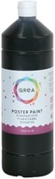 Plakkaatverf Qrea zwart 1000ml 1000 Milliliter