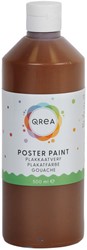 Plakkaatverf Qrea donkerbruin 500ml 500 Milliliter