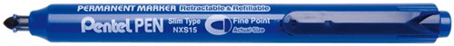 Viltstift Pentel NXS15 1mm blauw 1 Stuk