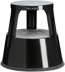 Opstapkruk BRASQ 42 CM Metaal Zwart 1 Stuk
