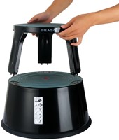 Opstapkruk BRASQ 42 CM Metaal Zwart 1 Stuk-2