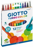 Viltstift Giotto Turbo Color 12 kleuren 12 Stuk