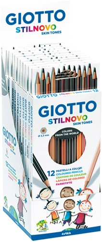 Kleurpotlood Giotto Stilnovo Skin Tones 12 kleuren 12 Stuk-2