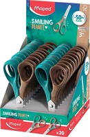 Schaar Maped Smiling Planet 12cm display br/gr 1 Stuk