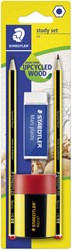 Potlood Staedtler Noris HB incl gum en slijper 4-delig
