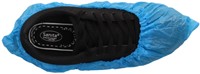 Schoenovertrek CMT 40mu geruwd maat 36-46 CPE blauw 100 stuks-3