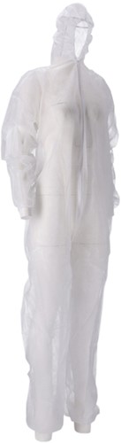 Overall CMT M non-woven ritssluiting PP wit 50 stuks-1