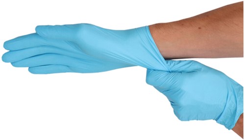 Handschoen CMT S nitril blauw 100 stuks-3