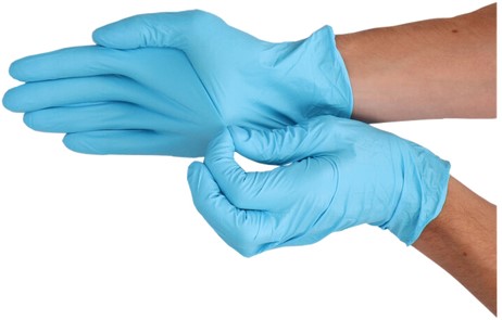 Handschoen CMT M nitril blauw 100 stuks-2