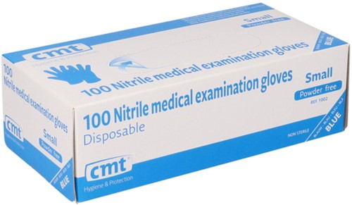 Handschoen CMT S nitril blauw 100 Stuk