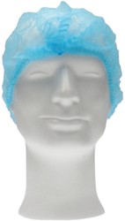 Haarnet CMT clip non-woven L 53cm PP blauw 100 Stuk