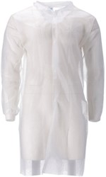 Bezoekersjas CMT XXL non-woven drukknopen 104cm wt 100 Stuk