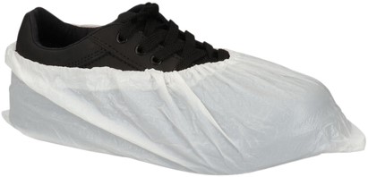 Schoenovertrek CMT 40mu geruwd maat 36-42 CPE wit 100 stuks