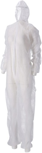 Overall CMT XL non-woven ritssluiting PP wit 50 Stuk-2