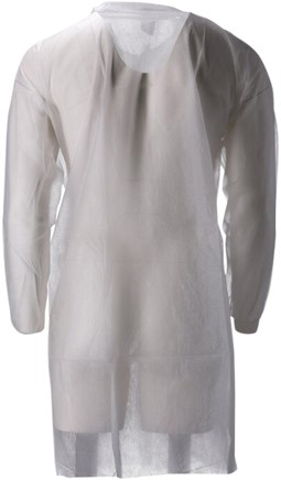 Bezoekersjas CMT L non-woven drukknopen 104cm wt 100 Stuk-1