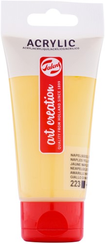 Acrylverf TAC 223 napelsgeel donker tube 75ml 75 Milliliter