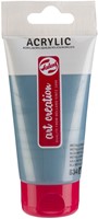 Acrylverf TAC 834 metallicblauw tube 75ml 75 Milliliter