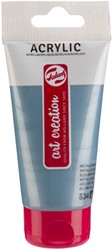 Acrylverf TAC 834 metallicblauw tube 75ml 75 Milliliter