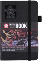 Schetsboek Sakura 80 zwarte vellen 90x140mm zwart 1 Stuk