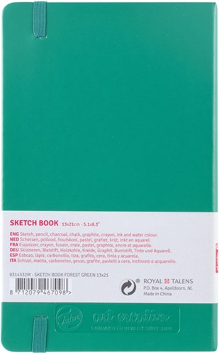 Schetsboek Talens Art Creation 130x210mm woudgroen 1 Stuk-2