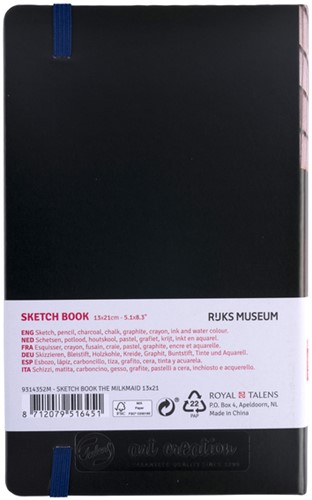 Schetsboek Talens Art Creation 80 vel 140gr 130x210mm Het Melkmeisje-2