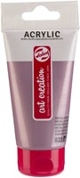 Acrylverf TAC 833 metallicroze tube 75ml 75 Milliliter