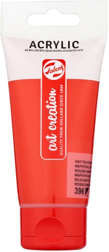 Acrylverf TAC 396 naftolrood middel tube 75ml 75 Milliliter