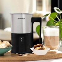 Melkopschuimer Inventum 240ml zwart met rvs 1 Stuk-1
