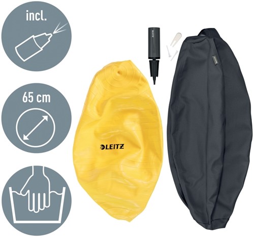Actieve zitbal Leitz Ergo Cosy 65cm donkergrijs-9