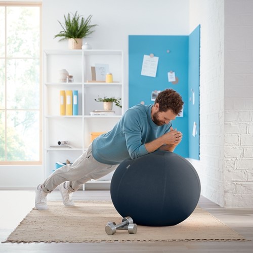 Actieve zitbal Leitz Ergo Cosy 65cm donkergrijs-6