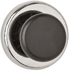 Magneet met knop MAUL Ø36mm trekkracht 5kg chr/zw 1 Stuk
