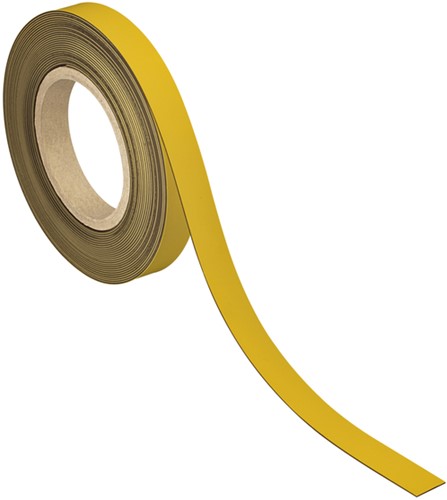 Magneetband MAUL schrijfbaar 10mx20x1mm geel 1 Stuk