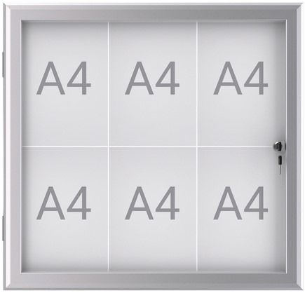 Buiten- binnenvitrine MAULexcite 6xA4 slot 1 Stuk
