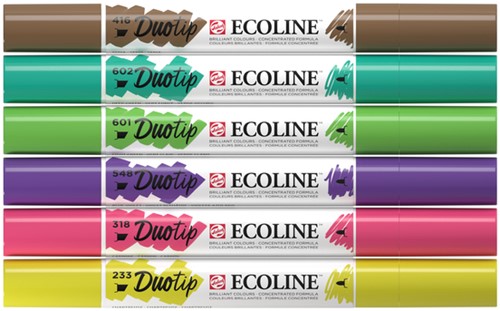 Duotip Talens Ecoline set 6 stuks botanisch 6 Stuk