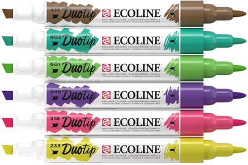 Duotip Talens Ecoline set 6 stuks botanisch 6 Stuk-2